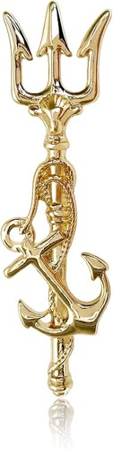 Trident lapel pin - trident,