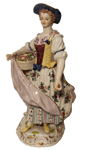 Lovely 19thc meissen girl - 19thc,