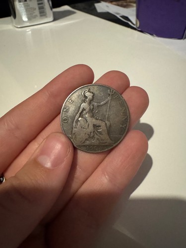 1905 one penny coin