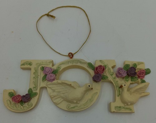 Joy resin ornament with - resin,
