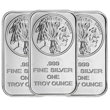 Lot of 3 - 1 Troy oz Buffalo