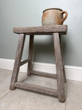 OLD RUSTIC VINTAGE ELM WOODEN