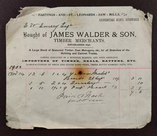 1903 James Walder & Son Timber