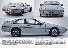 Lotus Excel UK market full colour sales brochure / leaflet c.1984