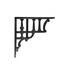 Greek Column Shelf Bracket – In Satin Black – 7.7” x 7.9”