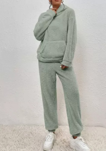 Ladies hooded fleece fur - hooded,