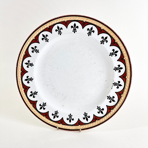 Antique 1869 creamware dinner - antique,