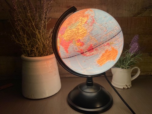 Vintage world globe light - vintage,
