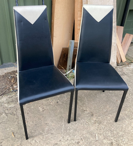 Metal frame dining chairs - metal,