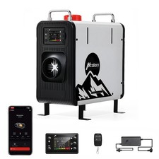 ALL IN ONE 8KW 12V 24V Air Diesel Heater Bluetooth App LCD Monitor w/AC Adapter