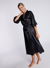 Boux Avenue Midi Robe Women's Amelia Comfort Stylish Ladies Satin Dressing Gown
