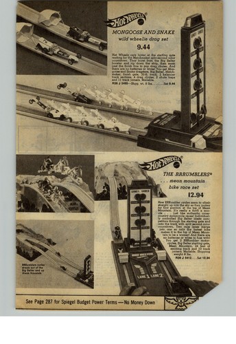 1971 paper hot wheels - 1971, ad