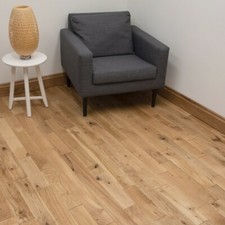 🍂 Alabama 18 x 90mm Narrow Natural Medium Oak Solid Wood Flooring £47.99 SQM!