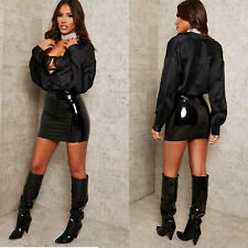 Ladies Women Vinyl  PVC Wet