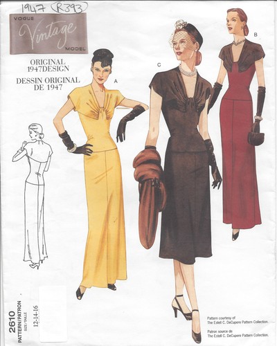 1947 vintage vogue sewing - 1947,