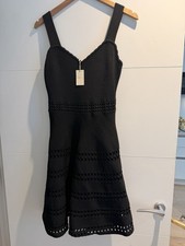 Ladies Maje Black Knit Dress
