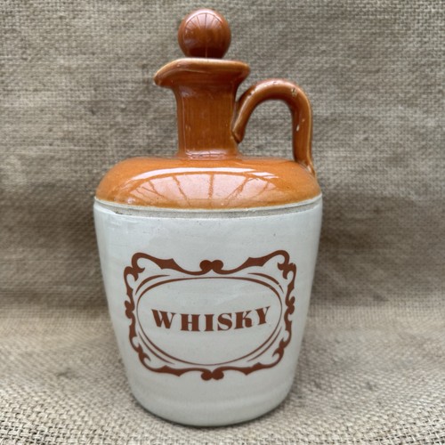 Rustic vintage whisky decanter - whisky,