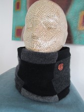 Tazzies Black Grey Hand Made