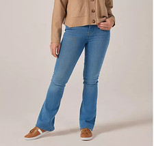 Only QVC Lola High Waisted Flare Jeans new size large light blue denim 