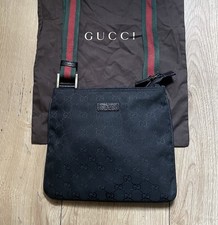 Black Gucci Messenger Bag 100%