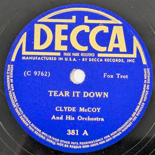 Clyde mccoy orchestra - orchestra, it