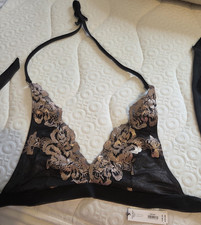 Ann Summers Black Embroidered