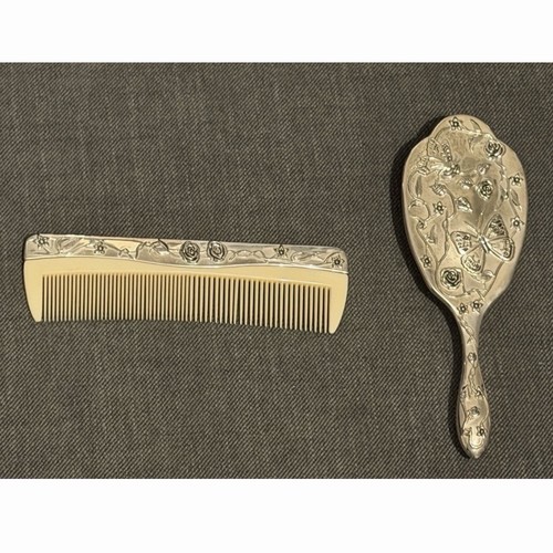 Vintage silver plated hair - vintage,