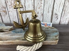 Anchor Ship Bell w/ Bracket &