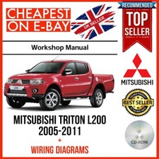 MITSUBISHI TRITON L200 2006-2014 KA KB Workshop Service Repair Manual + WIRING 