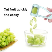 Grape Cherry Slicer Cutter Tool Auxiliary Kitchen Food Fruit Splitter Easy Carry