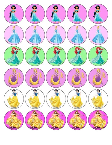 Disney princess edible - 30,