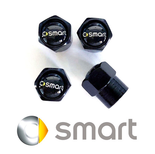 Black smart car - smart, wheel