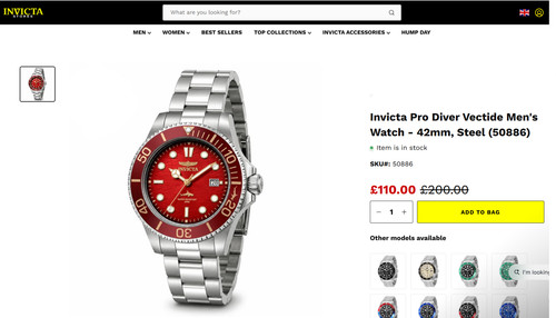 Invicta pro diver vectide - 👑,