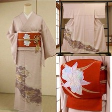 Authentic Silk Kimono Obi 4pc