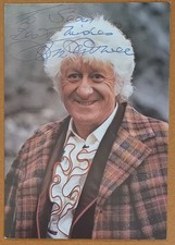 Dr Who - Jon Pertwee Hand Signed Photo (Dedicated)