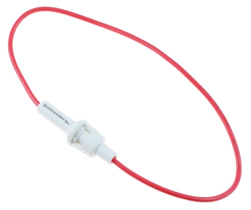 White 20mm inline fuse holder - white,
