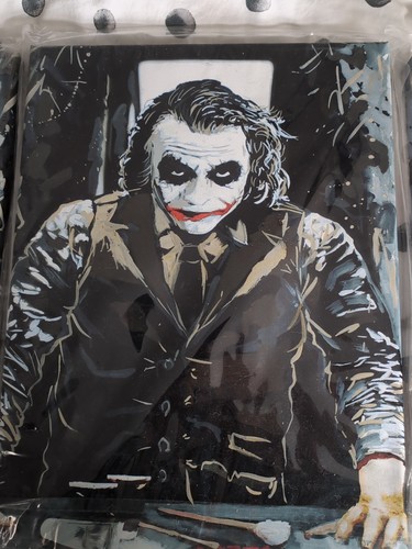 Heath ledger the joker - ledger, canvas