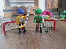 3869 Vintage 1996 Playmobil Hockey Players... No Putts
