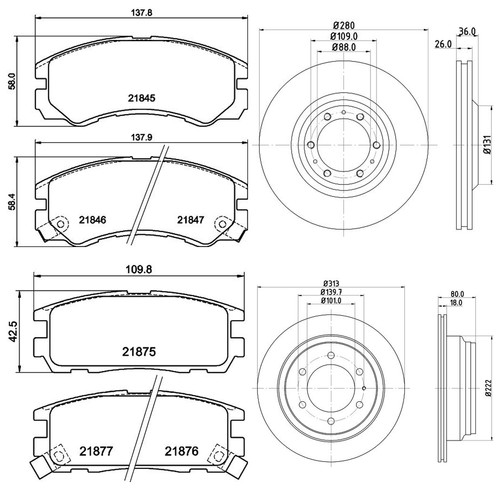 Mintex front rear - front, &
