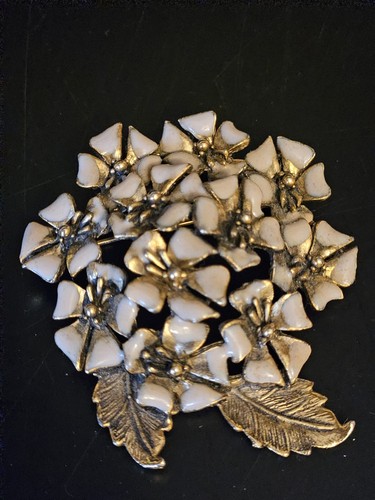 Vintage enamel flower cluster - vintage,