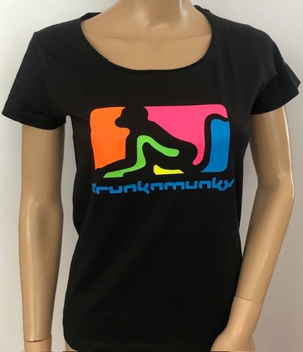 Ladies drunknmunky black neon - ladies,
