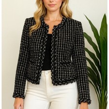 Merona Black White Tweed