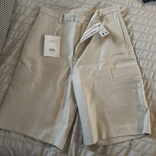 Brand New Zara Beige Bermuda