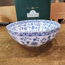 Vintage Minton Fine Bone China Shalimar Octagonal Bowl with Box