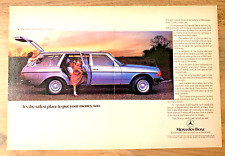 MERCEDES W123 S123 ESTATE TE - FRAMEABLE COLLECTIBLE ORIGINAL CLASSIC CAR ADVERT