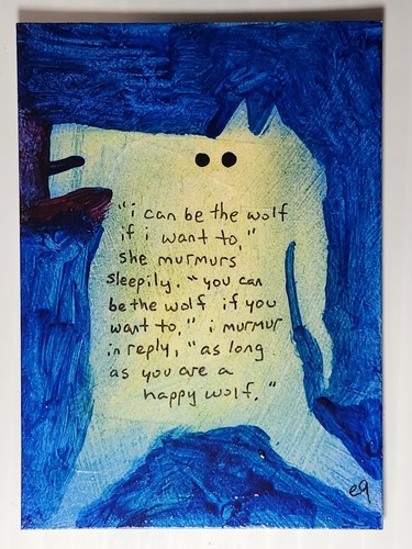 E9art aceo standing wolf - e9art,