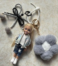Keychain figure barbie custom - barbie,