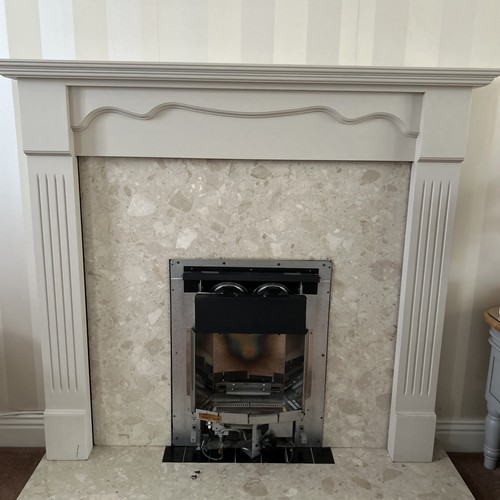 Heavy wooden fire surround - heavy,
