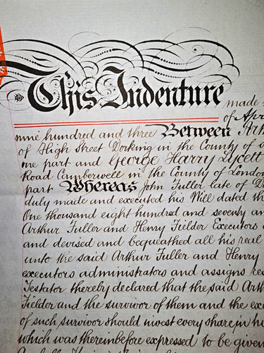 1903 indenture appointment - 1903, of