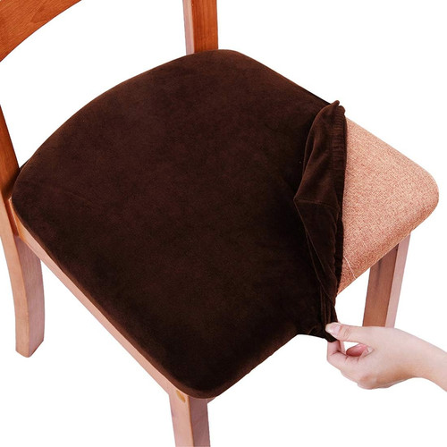 Velvet seat covers for dining - velvet,